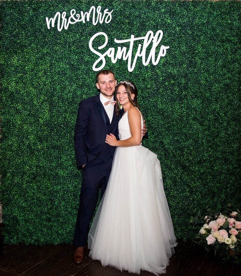Forever Love Personalized Mr & Mrs Wedding Metal Sign