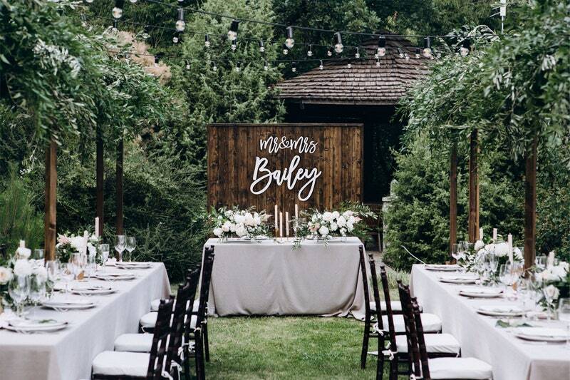 Forever Love Personalized Mr & Mrs Wedding Metal Sign