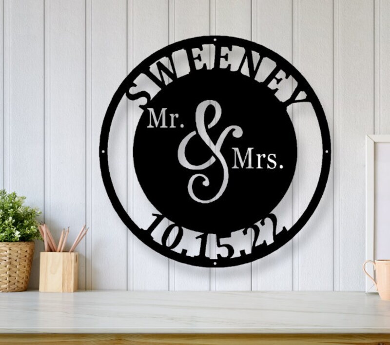 Celebrate Love - Custom Date Metal Sign for Mr. & Mrs. Couple