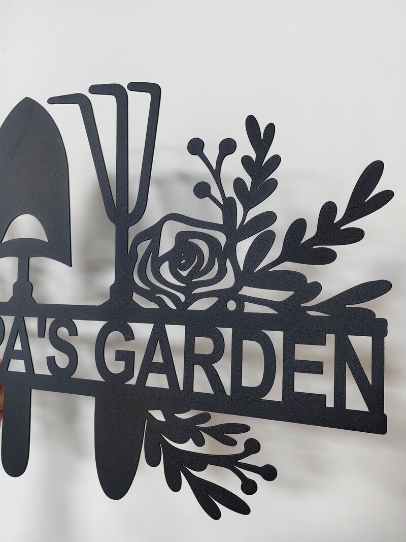 Nana's Custom Garden Decor Metal Sign for Her Yard