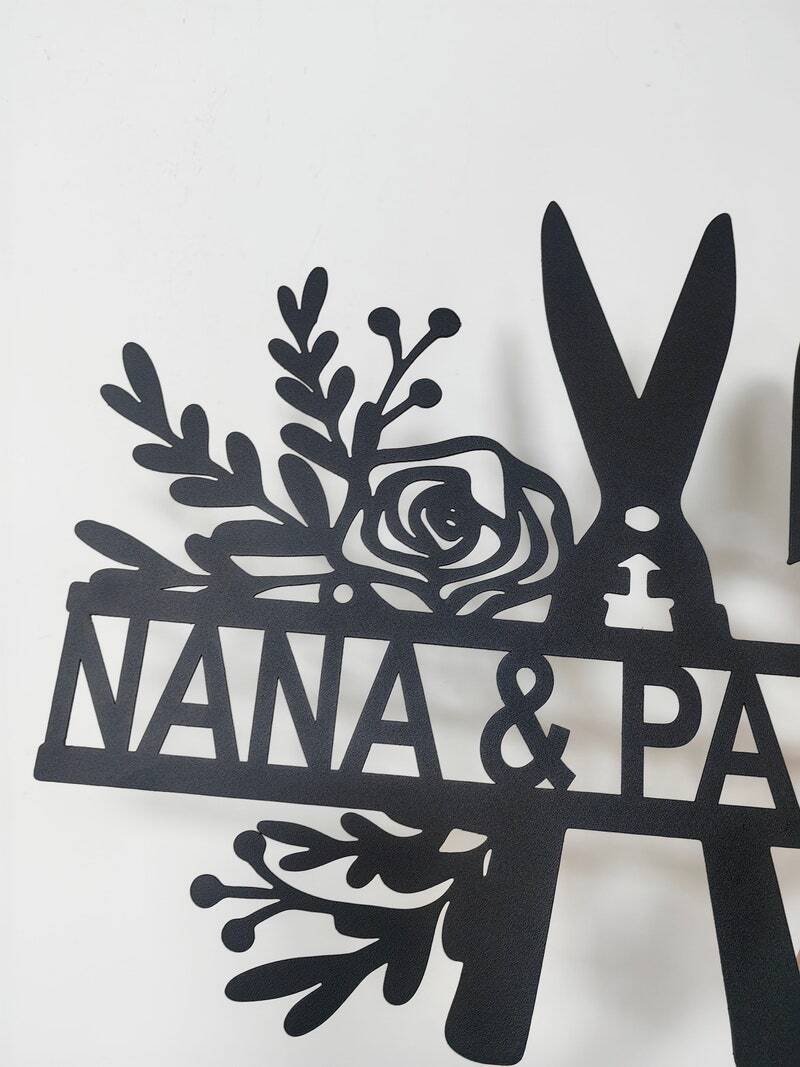 Nana's Custom Garden Decor Metal Sign for Her Yard