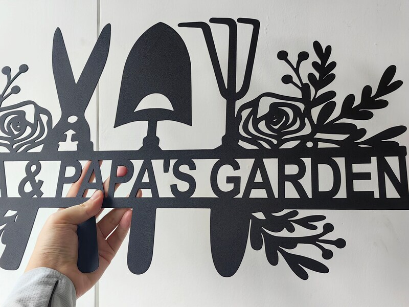 Nana's Custom Garden Decor Metal Sign for Her Yard