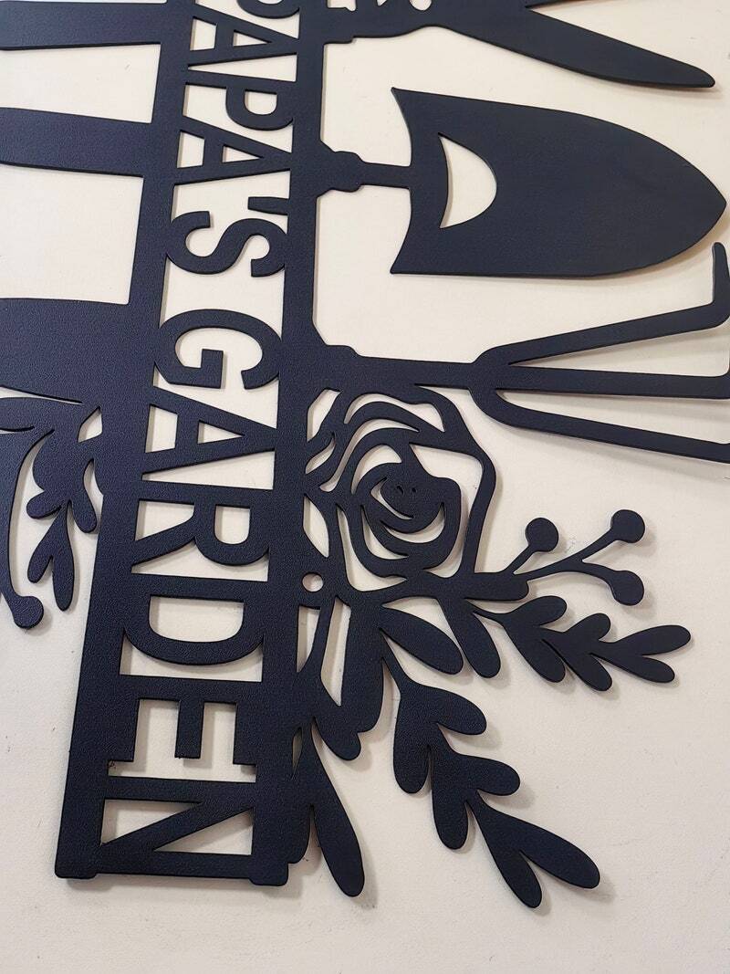 Nana's Custom Garden Decor Metal Sign for Her Yard