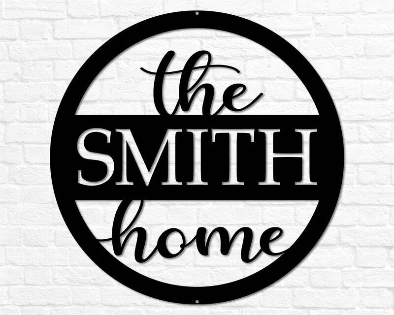 A Lasting Family Welcome Metal Sign - Wedding & Housewarming Gift