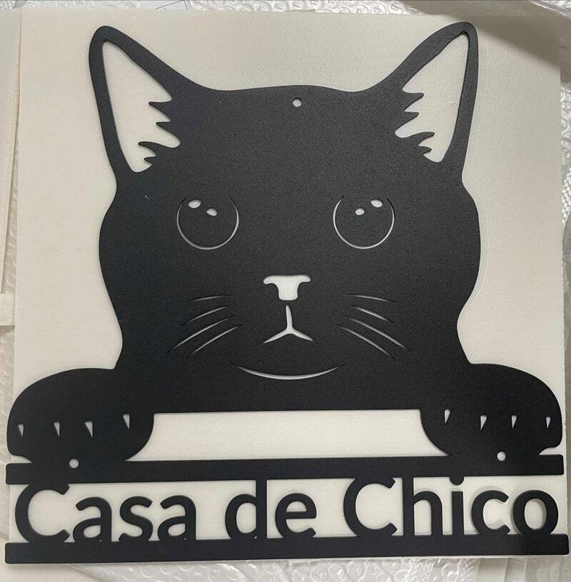Feline Love Personalized Metal Sign for the Best Cat Mom