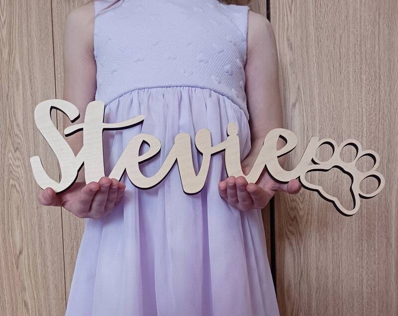 Paw-Print Perfection - Custom Pet Name Metal Sign Wall Art