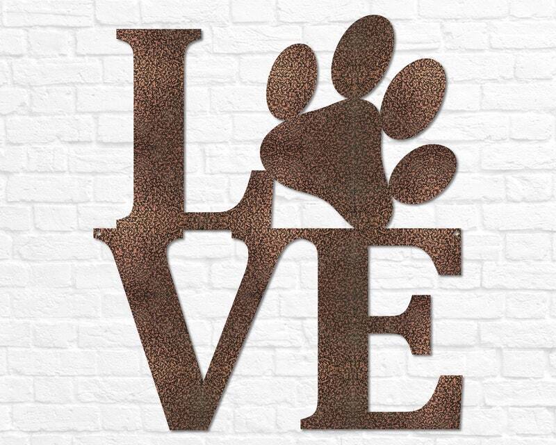 Custom Dog Paw Print Metal Sign - Heartfelt Pet Gift