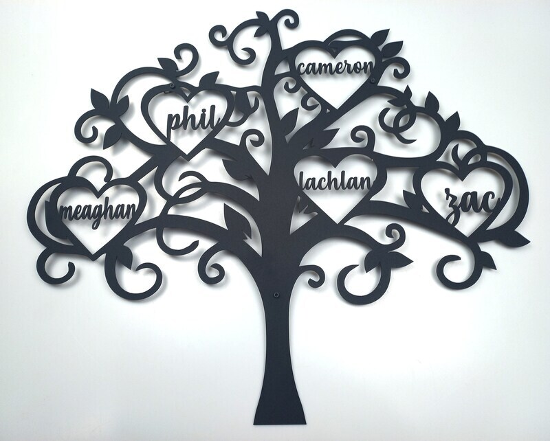Engrave Your Roots - Personalized Metal Family Tree Sign