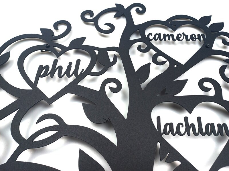 Engrave Your Roots - Personalized Metal Family Tree Sign