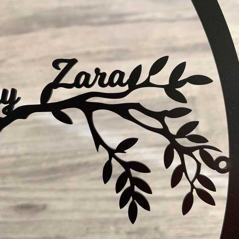 Cherish Your Legacy - Personalized Family Tree Metal Sign