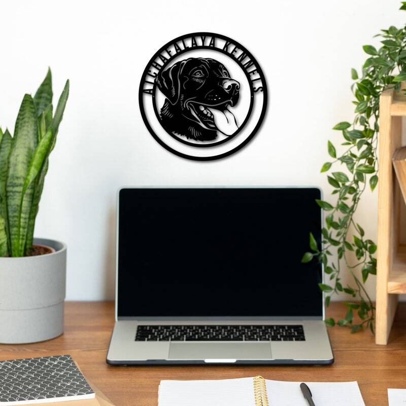 Loyalty Engraved - Custom Dog Metal Sign for Pet Lovers' Home - Personalize Wall Art