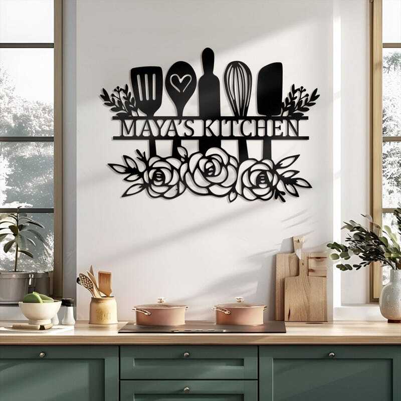 Heartfelt Personalized Kitchen Metal Sign for Mom & Nana's Home