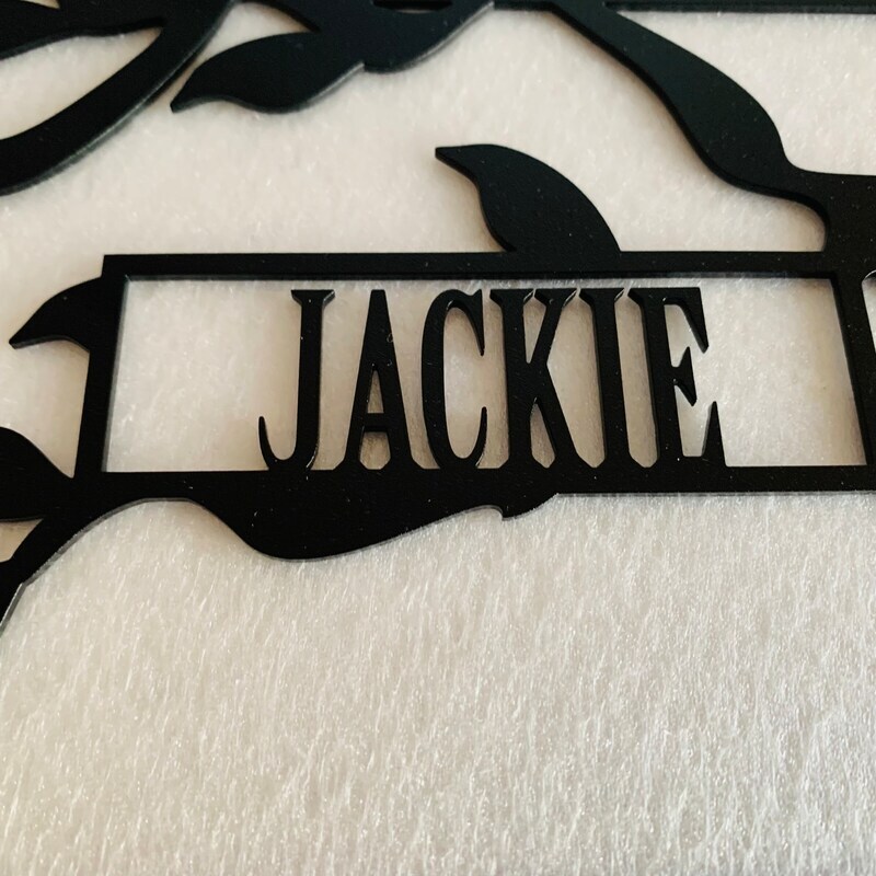 Rooted in Love - Custom Family Tree Metal Sign for Mom
