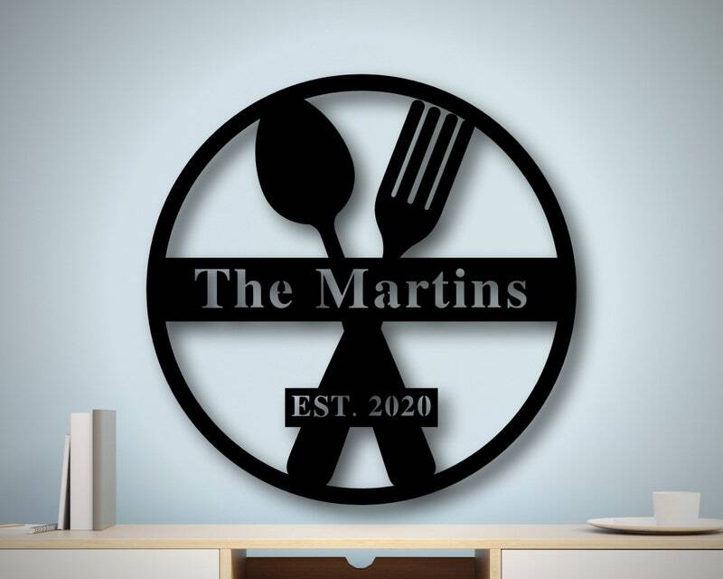 Custom 'Mom's Kitchen' Metal Wall Art for Mother's Day Gift