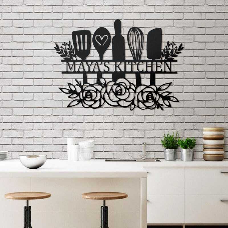 Heartfelt Personalized Kitchen Metal Sign for Mom & Nana's Home