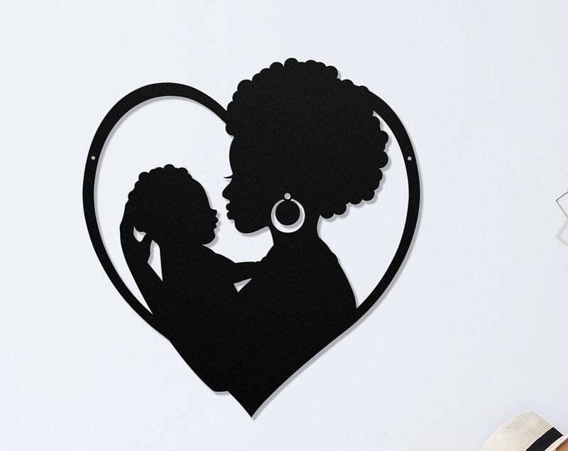 New Mom & Son Forever Bond Personalized Metal Sign - Personalize Wall Art