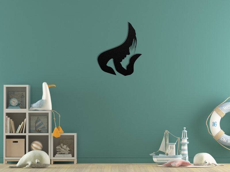 Sentimental Metal Sign for Mom - Mother & Son Silhouette