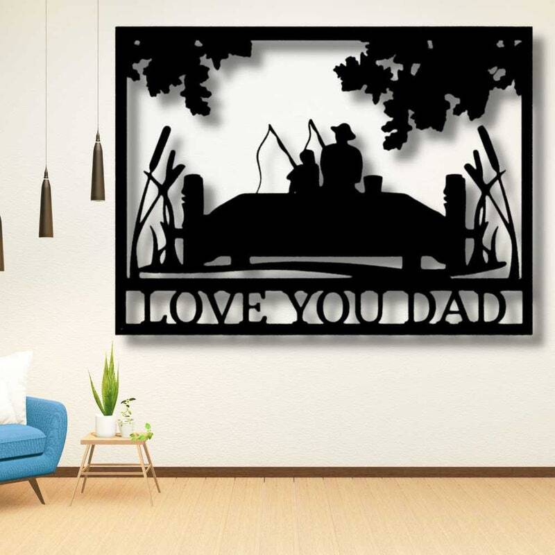 Personalized Dad Fishing Metal Sign - The Greatest Catch