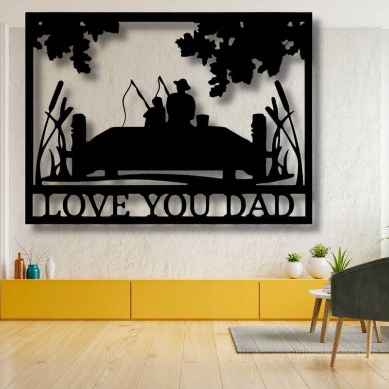 Personalized Dad Fishing Metal Sign - The Greatest Catch