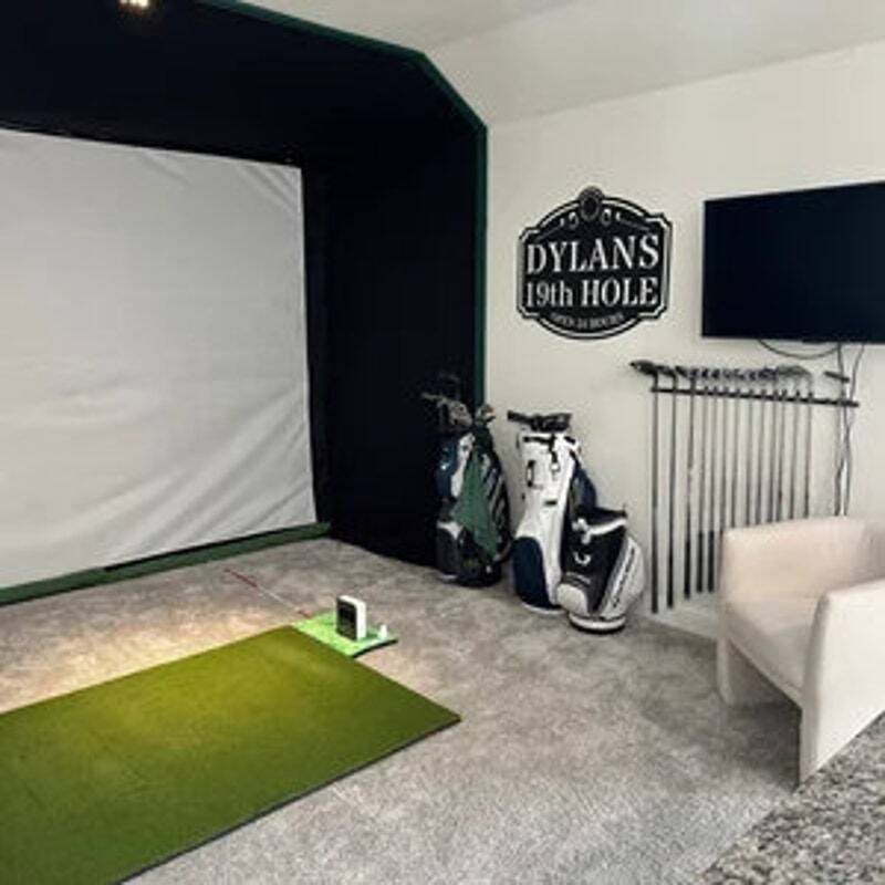 Custom Dad Golf Sign - 19th Hole Man Cave Metal Art