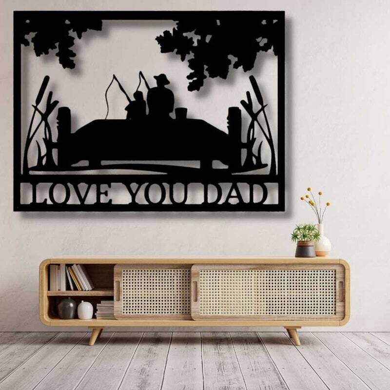 Personalized Dad Fishing Metal Sign - The Greatest Catch