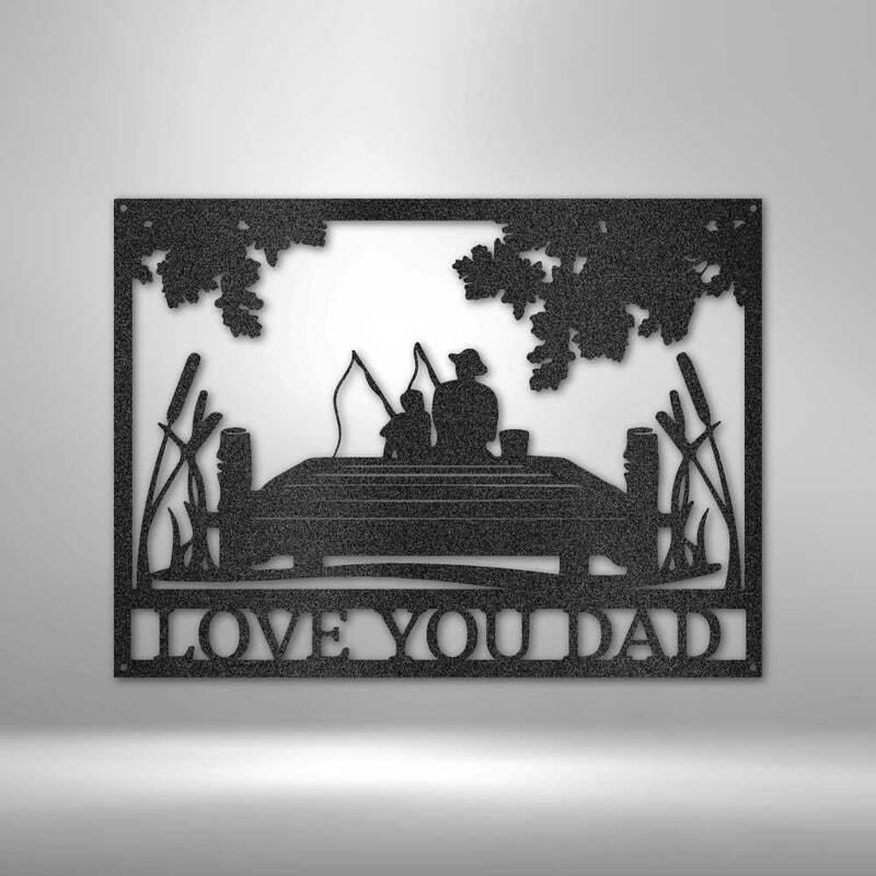 Personalized Dad Fishing Metal Sign - The Greatest Catch