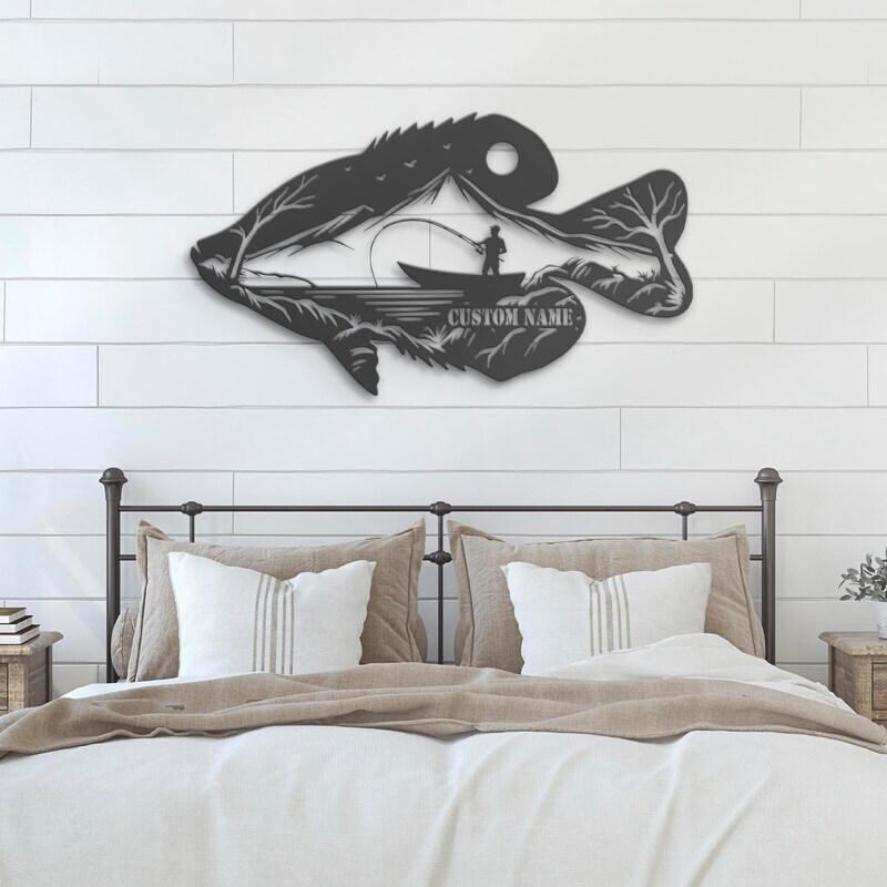 Ultimate Angler Dad LED Metal Sign - Personalized Crappie Art
