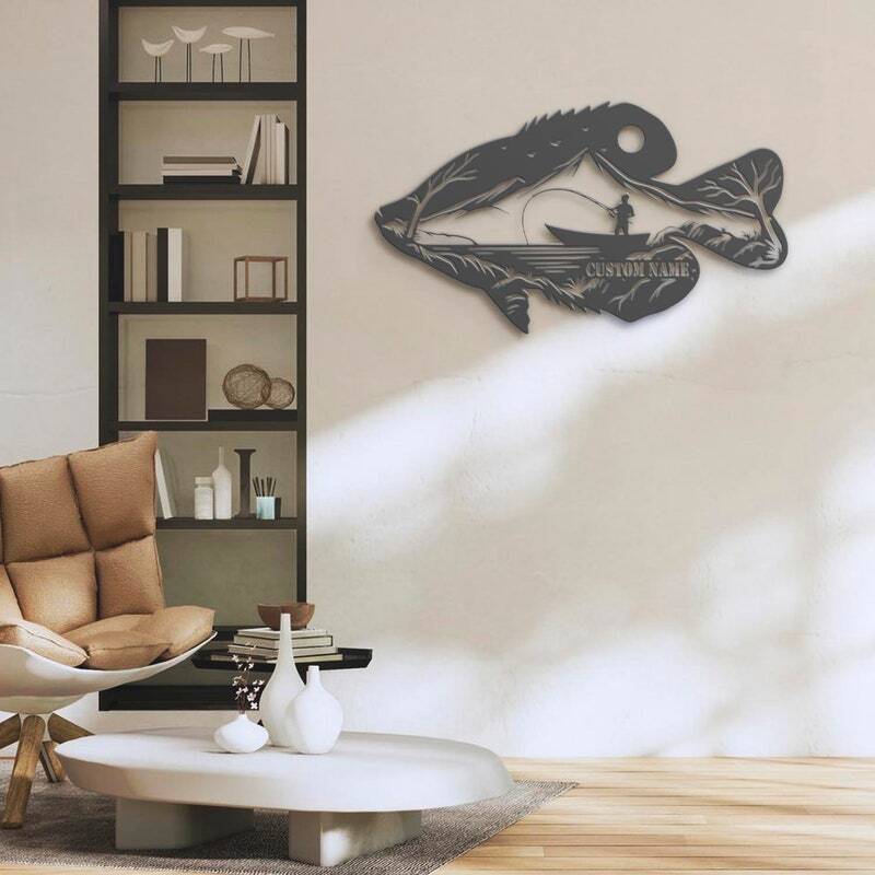 Ultimate Angler Dad LED Metal Sign - Personalized Crappie Art