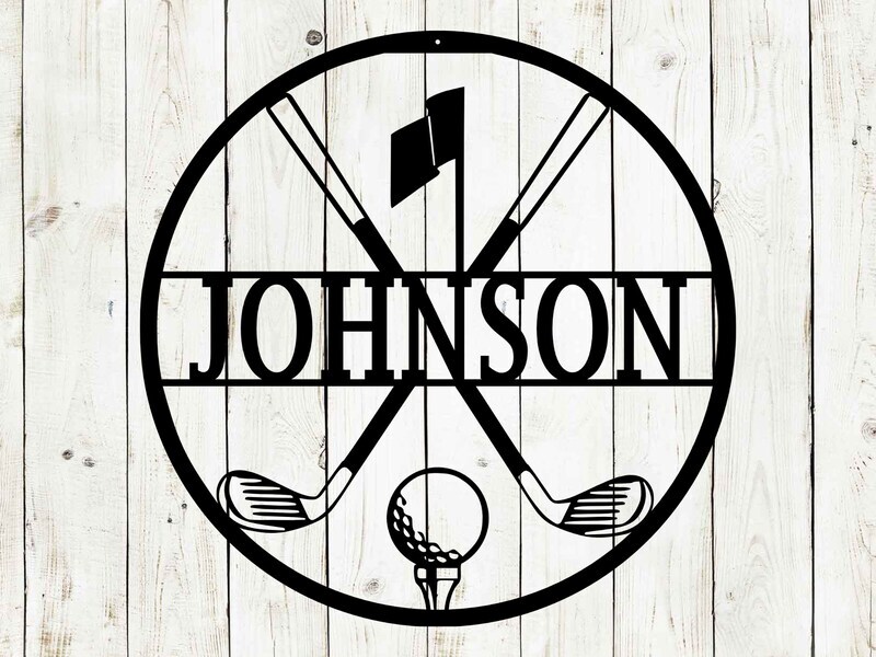 Perfect Personalized Golf Metal Sign for Dad's Game Room - Personalize Wall Art