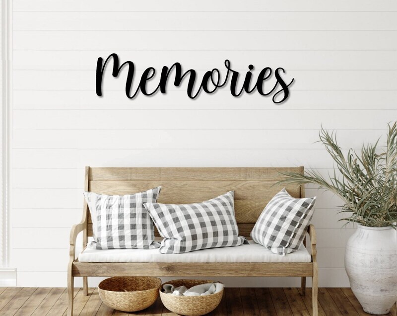 Heartfelt Farmhouse Memorial Metal Sign Indoor/Outdoor - Personalize Wall Art