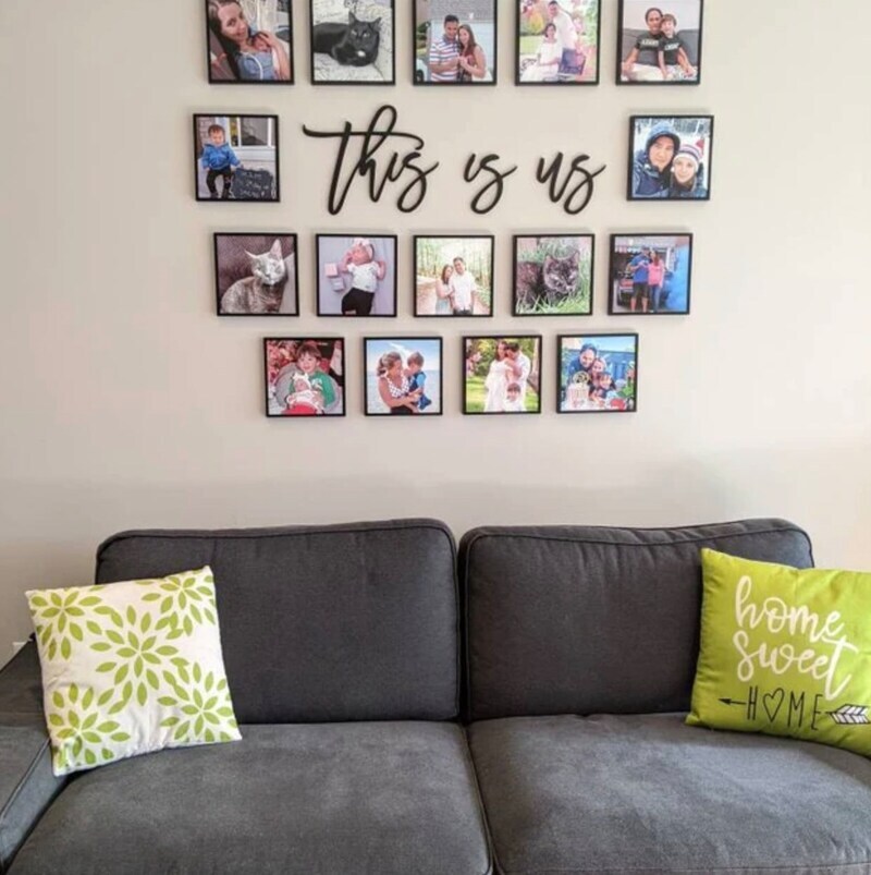 Family's Story - "This Is Us" Farmhouse Gallery Metal Sign