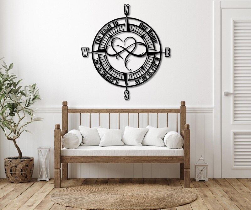 Guiding Love Infinity Heart Metal Sign for Your Family