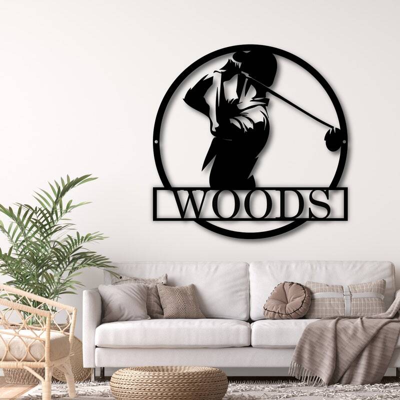 Personalized Golfer's Metal Sign - Premium Outdoor Golf Decor