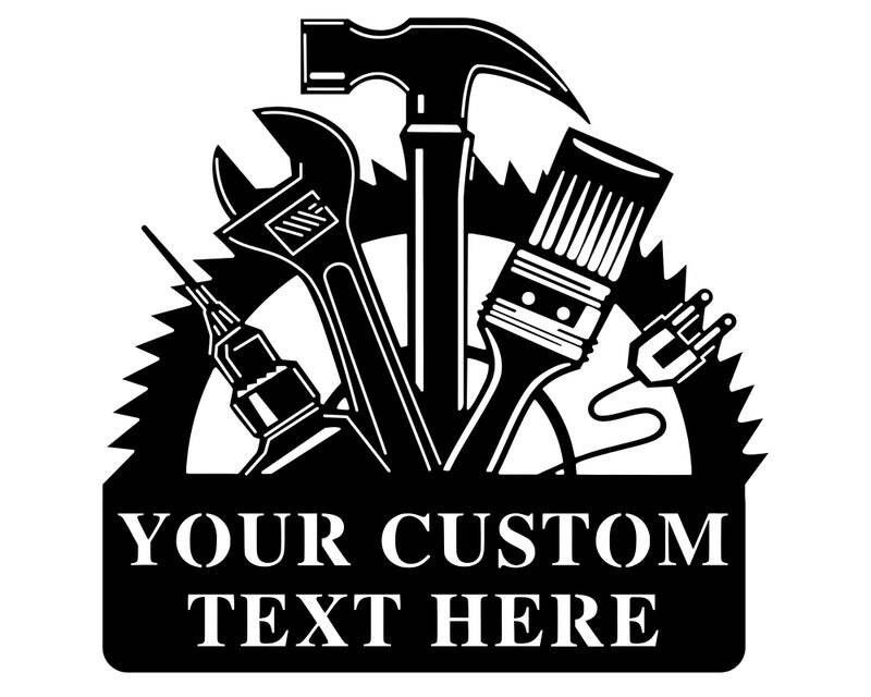 Heartfelt Workshop Metal Sign - Personalized Gift for Dad & Grandpa