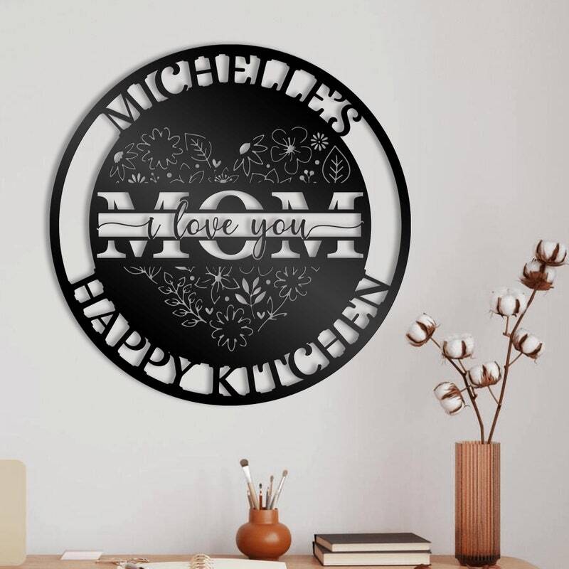 Mom's Personalized Metal Sign - A Heartfelt Mother's Day Gift