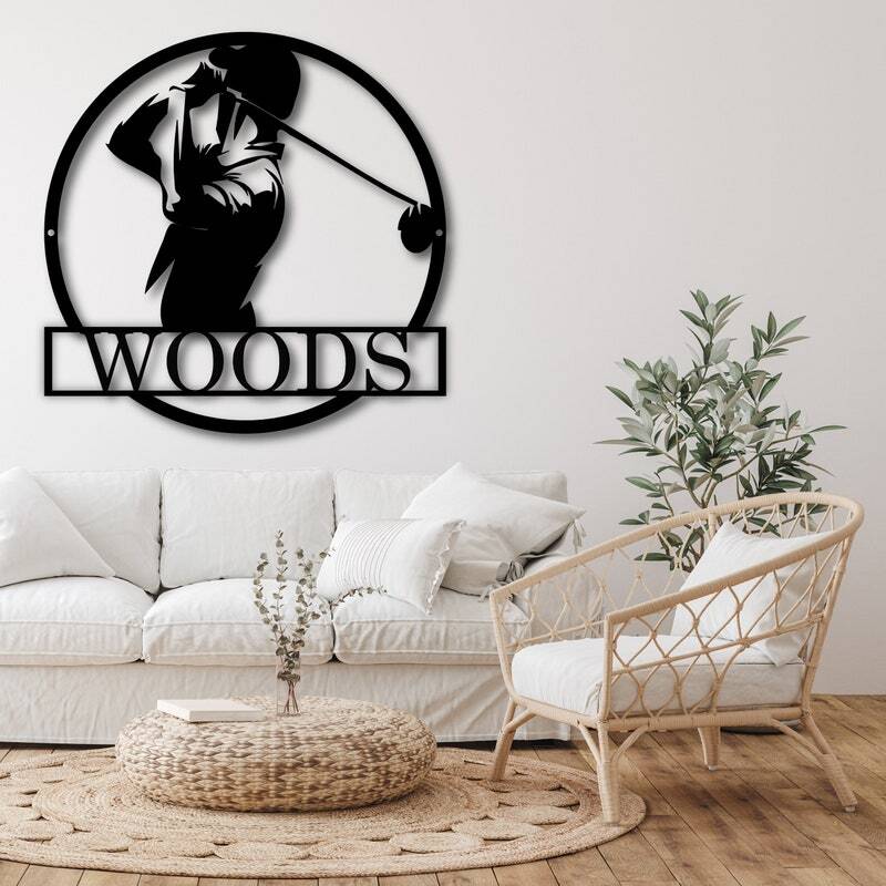 Personalized Golfer's Metal Sign - Premium Outdoor Golf Decor