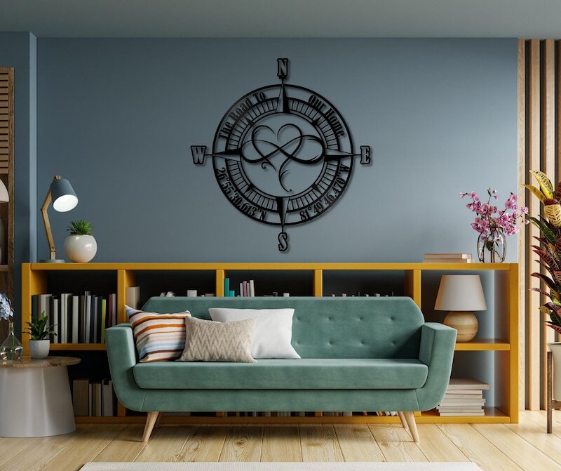 Guiding Love Infinity Heart Metal Sign for Your Family
