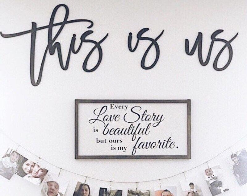 Family's Story - "This Is Us" Farmhouse Gallery Metal Sign