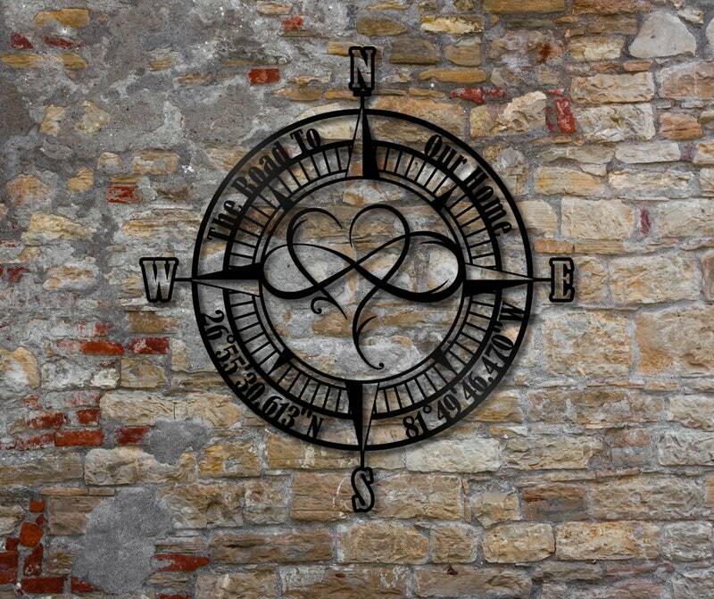 Guiding Love Infinity Heart Metal Sign for Your Family