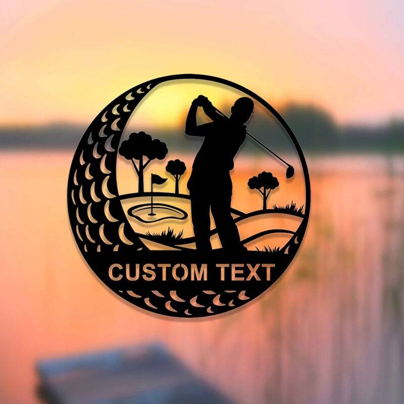 19th Hole Haven - Custom Golfer's Metal Sign for Man Cave