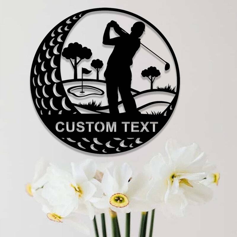 19th Hole Haven - Custom Golfer's Metal Sign for Man Cave