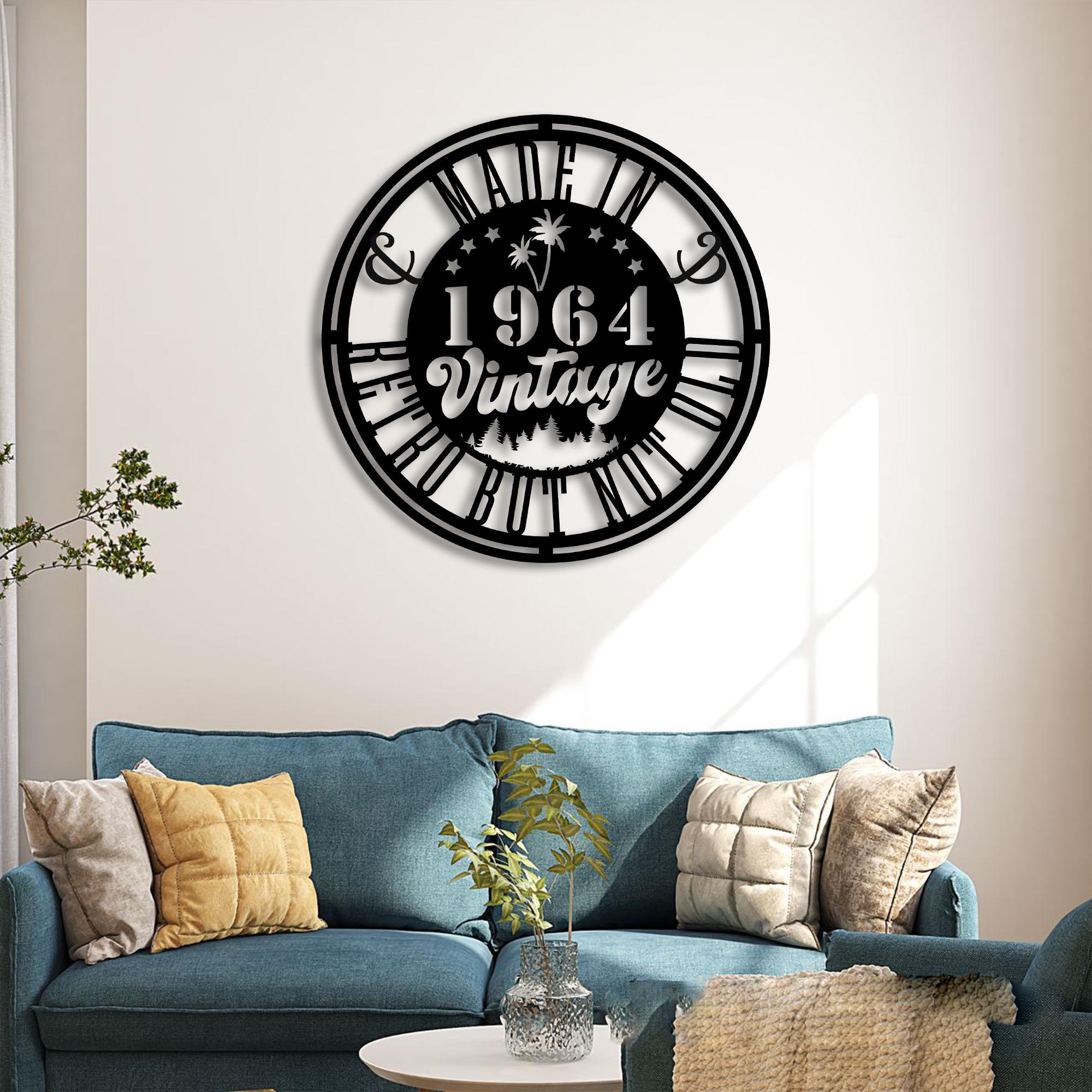 Light Up Dad's 1964 Man Cave - 60th Birthday LED Metal Sign