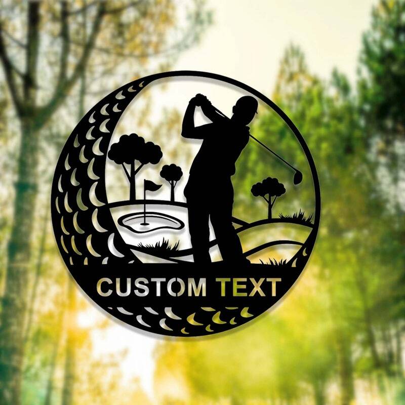 19th Hole Haven - Custom Golfer's Metal Sign for Man Cave