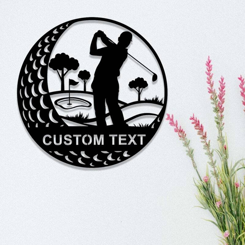 19th Hole Haven - Custom Golfer's Metal Sign for Man Cave