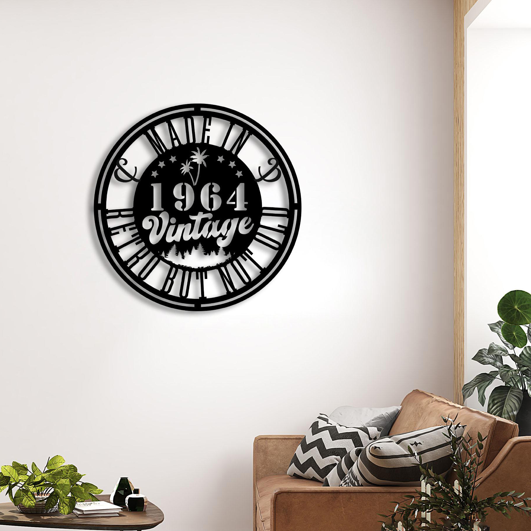 Light Up Dad's 1964 Man Cave - 60th Birthday LED Metal Sign