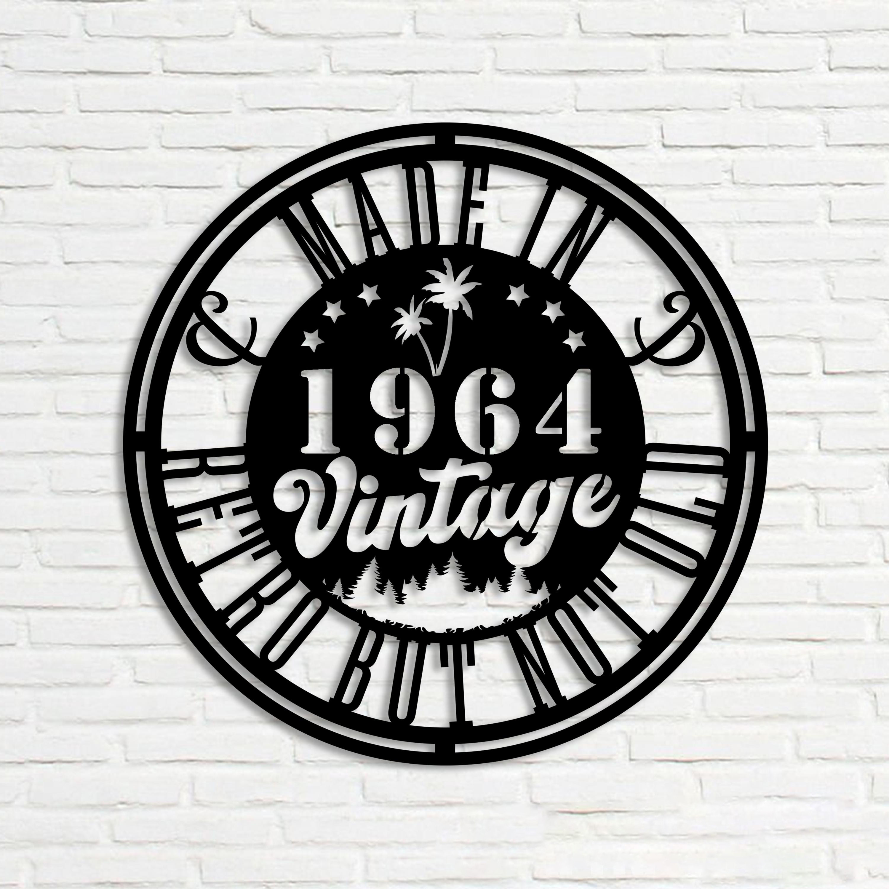 Light Up Dad's 1964 Man Cave - 60th Birthday LED Metal Sign - Personalize Wall Art