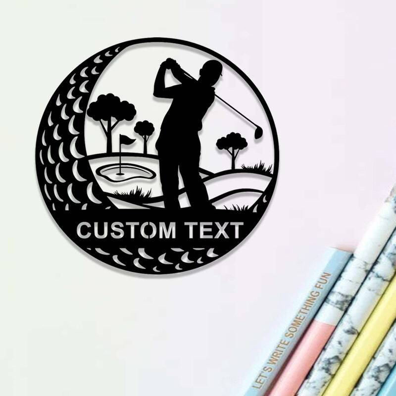 19th Hole Haven - Custom Golfer's Metal Sign for Man Cave