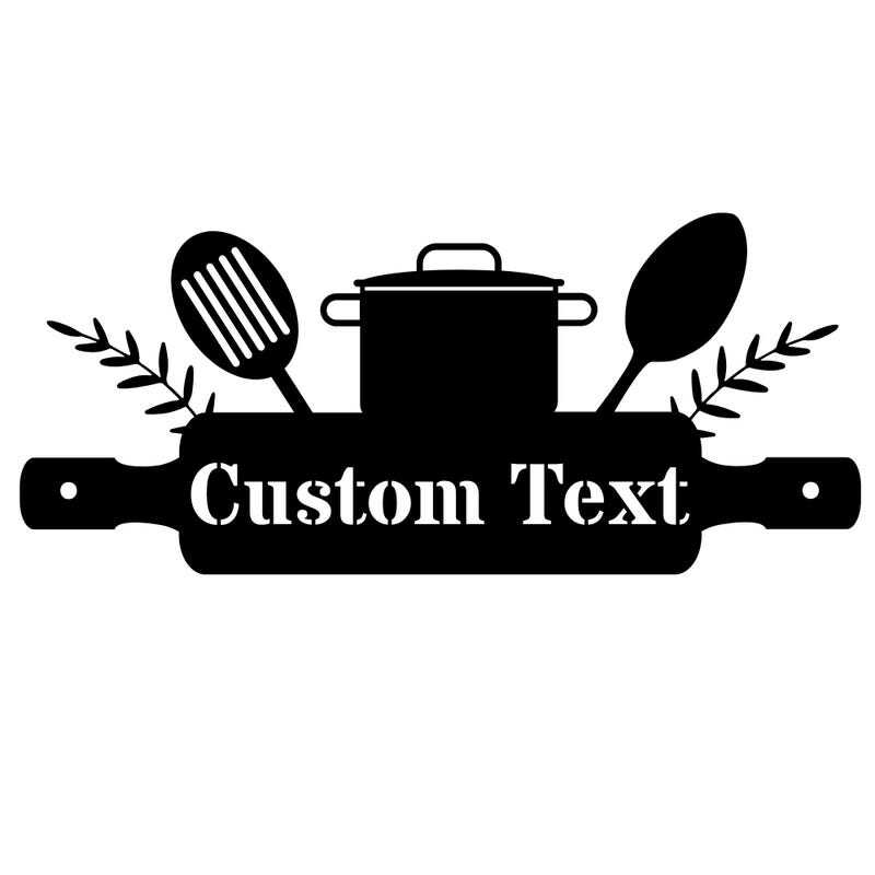 Welcome Home - Custom Metal Kitchen Sign for Your Backsplash