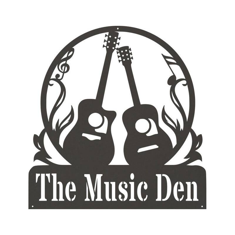 Custom Guitar Metal Sign Gift for Dad Musician Lovers