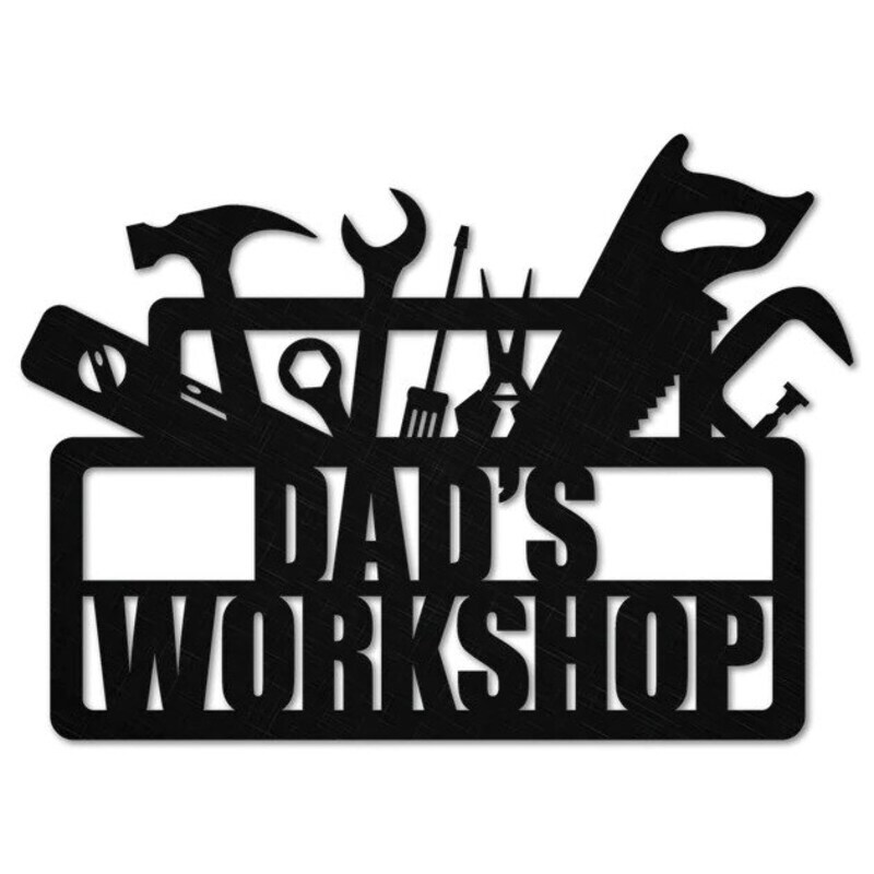 The Mechanic's Personalized Metal Sign for Dad's Garage - Personalize Wall Art